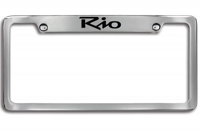 UR013AY002UB - Exterior: License Plate Frame, Upper Rio Logo for Kia: K5, Rio, Rio5 Image
