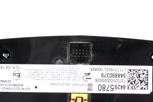 85759687 - Body: Heater Control for Cadillac: XT5 Image