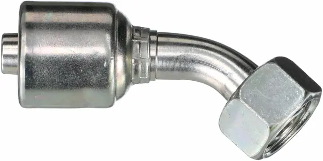G256500815 - : Female DIN 24 Cone Swivel - Light Series with O-Ring - 45 Bent Tube (MegaCrimp) for Gates Image