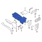 LB5Z78044B90A - Body: Console Base for Ford: Explorer, Police Interceptor Utility Image