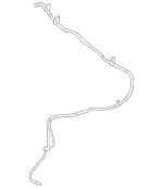 2128600892 - Windshield Washer System, Emergency Equipment: Hose Line for Mercedes-Benz Image