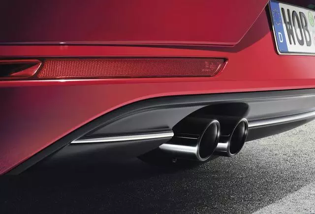 5G0071911041 - Exhaust: Exhaust Tips - Black for Volkswagen: Golf, Golf Alltrack, Golf SportWagen Image