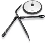 713796 - : REAR CROSSVIEW FOR CHEVY VAN WHITE for Velvac Image