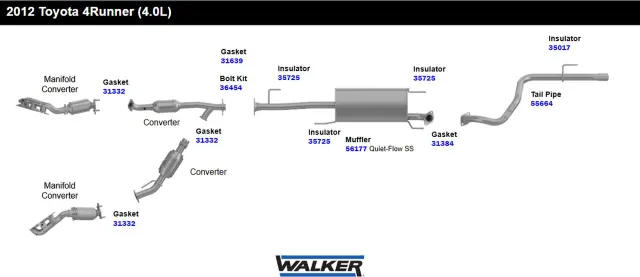 35017 - Exhaust: Exhaust System Hanger Insulator for Walker Exhaust Image