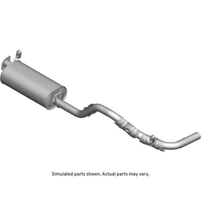 23364881 - Exhaust: Muffler for Chevrolet: Express 2500, Express 3500, Express 4500 | GMC: Savana 2500, Savana 3500, Savana 4500 Image