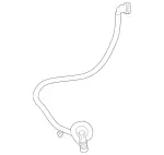 2228602092 - Windshield Washer, Emergency Equipmt: Hose Line for Mercedes-Benz: Maybach S550, Maybach S560, Maybach S600, Maybach S650, S450, S550, S550e, S560, S600, S63 AMG, S65 AMG Image