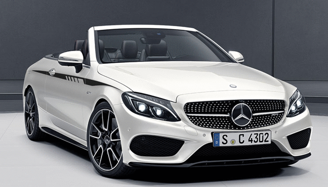 2059871300 - Exterior Detachable Parts: Amg Sports Stripes - Graphite - Matt for Mercedes-Benz: C300, C350e, C43 AMG, C63 AMG, C63 AMG S Image