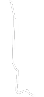 253723023964 - Driver Door: Securing Rod for Mercedes-Benz Image