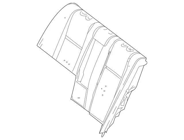 2049200716 - Rear Seat: Padding for Mercedes-Benz: C250, C300, C350 Image image