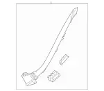 21869017258P24 - Body: Lower Quarter Trim for Mercedes-Benz Image