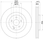 355110112 - : Disc Brake Rotor for Hella Pagid Image