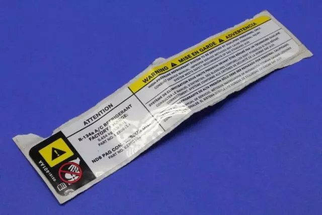 Air Conditioning System Label - Mopar (5181401AA)