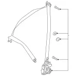 16786030033D53 - Electrical: Retractor Assembly for Mercedes-Benz Image