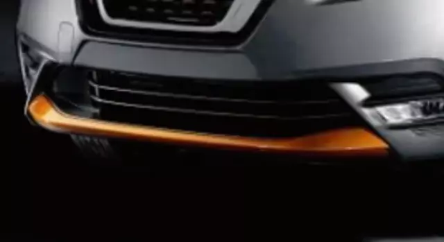 T99J35RL1A - Exterior: Front Lip Finisher, Orange for Nissan Image