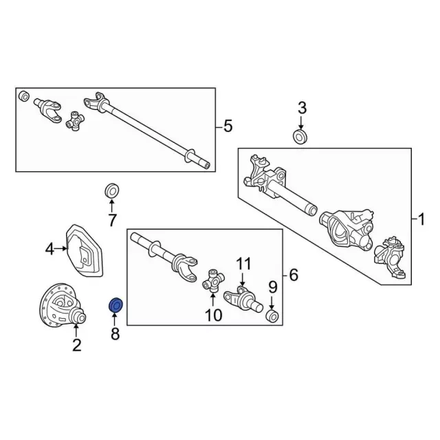 Genuine Ford Axle Shaft O-Ring – Part # E5TZ-4A331-A, Fits F-250/F-350 Super Duty, Excursion