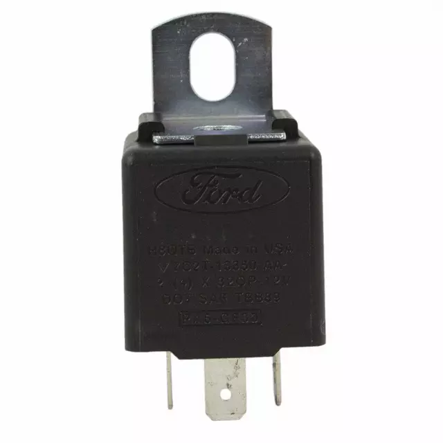 F2UZ13350AA - Electrical: Flasher for Ford: Aerostar, E-150, E-150 Club Wagon, E-150 Econoline, E-150 Econoline Club Wagon, E-250, E-250 Econoline, E-350 Club Wagon, E-350 Econoline, E-350 Econoline Club Wagon, E-350 Super Duty, E-450 Econoline Super Duty, E-450 Super Duty, E-550 Econoline Super Duty, E-550 Super Duty, Econoline Super Duty, Taurus, Thunderbird | Lincoln: Continental, Mark VIII | Mercury: Cougar, Sable Image