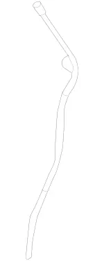 1130100666 - Engine: Tube for Mercedes-Benz Image