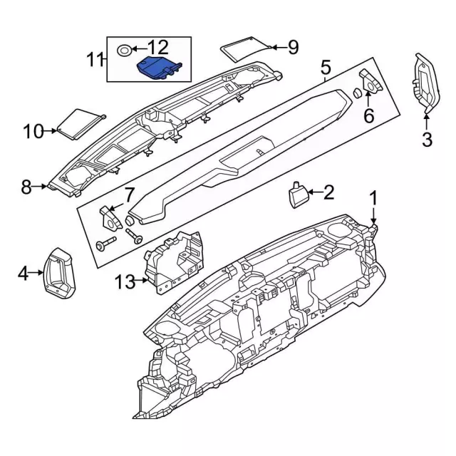 M2DZ18978AK - : Speaker Grille for Ford Image