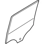 DT1Z1725713A - Body: Door Glass for Ford: Transit Connect Image