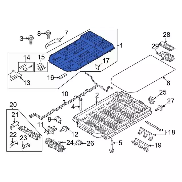 LJ9Z10C699D - Electrical: Battery Cover for Ford: Mustang Mach-E Image