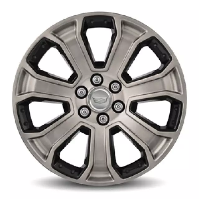 22 Wheel, 7-Spoke Silver W/Black Insert (WHEEL ONLY) - GM (19301164)