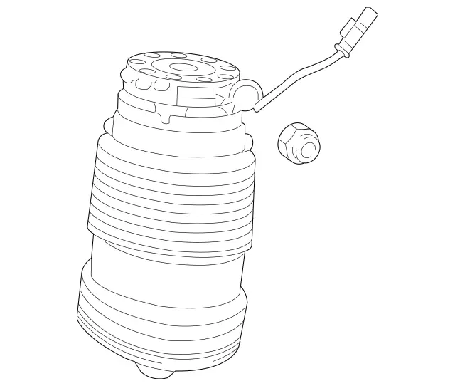 2133200125 - Springs, Suspension and Hydraulic Components: Air Spring for Mercedes-Benz: CLS450, E300, E350, E400, E450, GLC300 Image image