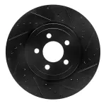 63339017R - : DFC Brake Rotor - Drilled and Slotted - Black for DYNAMIC FRICTION Image