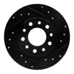 63340030R - : DFC Brake Rotor - Drilled and Slotted - Black for DYNAMIC FRICTION Image