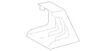 2096940014 - Body: Pkg Tray Trim Bracket for Mercedes-Benz Image