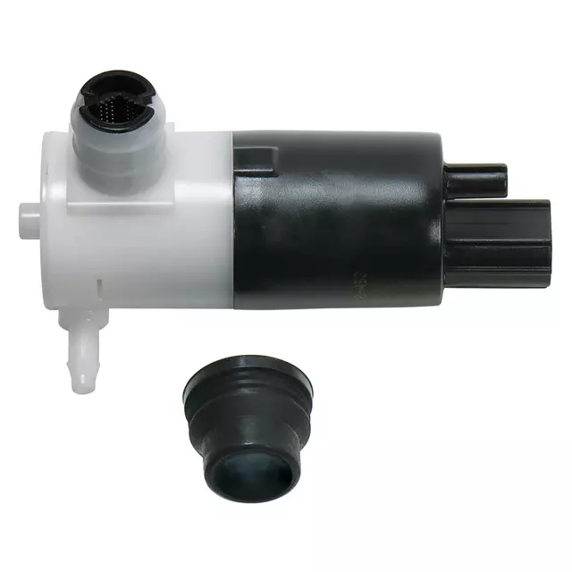 86736 - Wiper and Washer: Windshield Washer Pump for Chrysler: Cirrus, Concorde, Pacifica, PT Cruiser, Sebring | Dodge: Durango, Intrepid, Neon, Ram 1500, Ram 2500, Ram 3500, Stratus, Viper | Ford: F-150, F-250 Super Duty, F-350 Super Duty, Fiesta, Fusion, Police Interceptor Sedan, Special Service Police Sedan, Taurus, Transit Connect | Jeep: Grand Cherokee | Lincoln: Continental, MKS, MKZ | Mercury: Sable | SRT: Viper Image