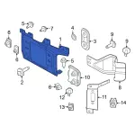 PC3Z17B984A - Body: Mount Plate for Ford Image