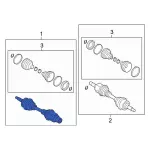 KB3Z3A428E - Front Drive Axle: Axle Assembly for Ford Image