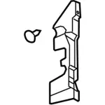 DE9Z8310C - Body: Deflector for Lincoln: MKT Image