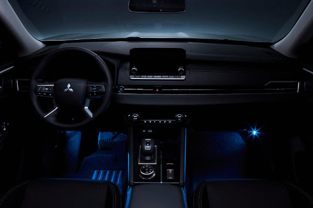 MZ590921EX - Interior: Floor Illumination Kit, Led, Blue for Mitsubishi: Outlander, Outlander PHEV Image