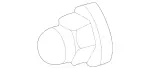 2109900053 - Electrical System: Nut for Mercedes-Benz Image