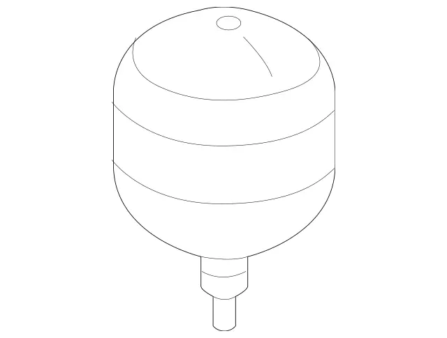 2213270215 - Springs, Suspension and Hydraulics: Pressure Reservoir for Mercedes-Benz: 250, 300S, CL550, CL600, CL63 AMG, CL65 AMG, Maybach S550, Maybach S560, Maybach S600, Maybach S650, S350, S400, S450, S500, S550, S550e, S560, S600, S63 AMG, S65 AMG, SL400, SL450, SL500, SL55 AMG, SL550, SL600, SL63 AMG, SL65 AMG Image image