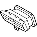 FR3Z19893AG - Body: Louver for Ford: Mustang Image