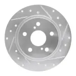 63176082R - : DFC Brake Rotor - Drilled and Slotted - Silver for DYNAMIC FRICTION Image
