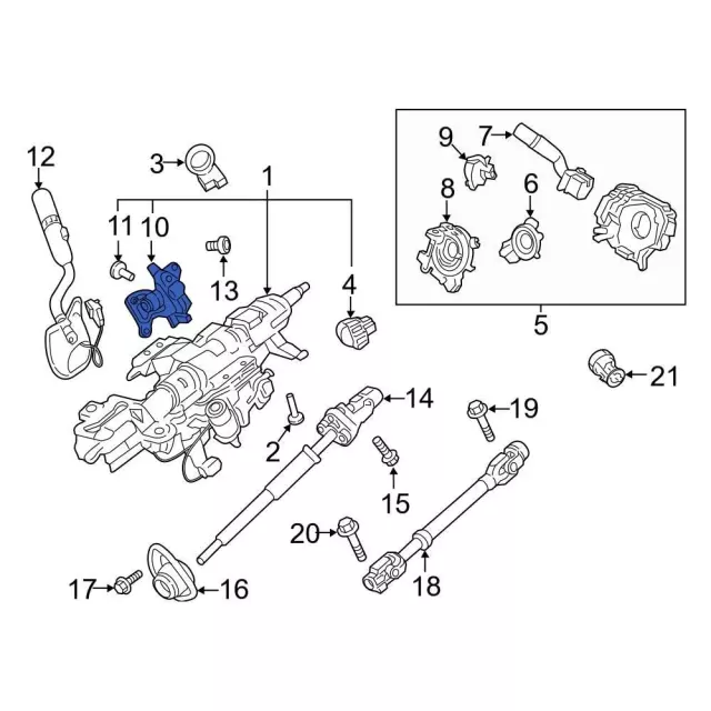 Automatic Transmission Shift Lever - Ford (HC3Z-7210-J)