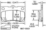 13050903 - Brake: Disc Brake Pad Set for OmniParts Image