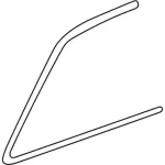 6W7Z5420550AA - Body: Door Reveal Molding for Ford: Crown Victoria | Mercury: Grand Marquis, Marauder Image