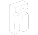 2059910071 - Interior Trim/Exterior Detachable Parts: Fastening Clip for Mercedes-Benz: 300C, 300CD, C300, C350e, C400, C43 AMG, C450 AMG, C63 AMG, C63 AMG S E Performance Image