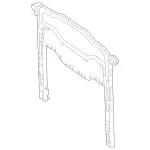 2388600074 - Rear Seat Bench: Wind Deflector for Mercedes-Benz: E400, E450, E53 AMG Image