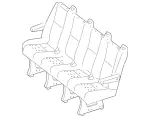 95008059G66 - Body: Bench Seat for Mercedes-Benz Image