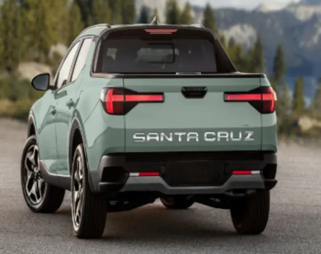 23250003CHR - Exterior: 2024-2025 Hyundai Santa Cruz - Tailgate Insert - Chrome for Hyundai: Santa Cruz Image