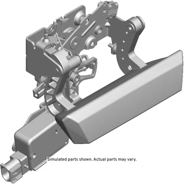 25790725 - : Bright Chrome Tailgate Handle for Cadillac: Escalade EXT | Chevrolet: Avalanche Image