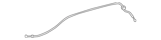 172880080264 - Attachment Parts: Hood Cable for Mercedes-Benz: SLC300, SLC43 AMG, SLK250, SLK300, SLK350, SLK55 AMG Image