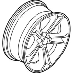FB5Z1007G - : Wheel, Alloy for Ford: Explorer, Police Interceptor Utility Image