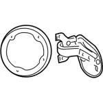 F6DZ54405A26A - Body: Fuel Door for Ford: Taurus | Mercury: Sable Image