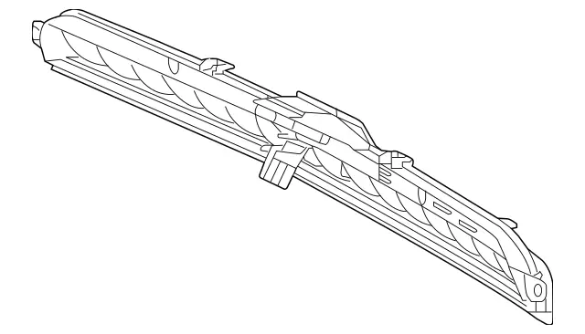 1668200056 - Electrical System: Additional Brake Lamp for Mercedes-Benz: GL350, GL450, GL550, GL63 AMG, GLE300d, GLE350, GLE400, GLE550e, GLE63 AMG, GLS350d, GLS450, GLS550, GLS63 AMG, ML250, ML350, ML400, ML550, ML63 AMG Image image